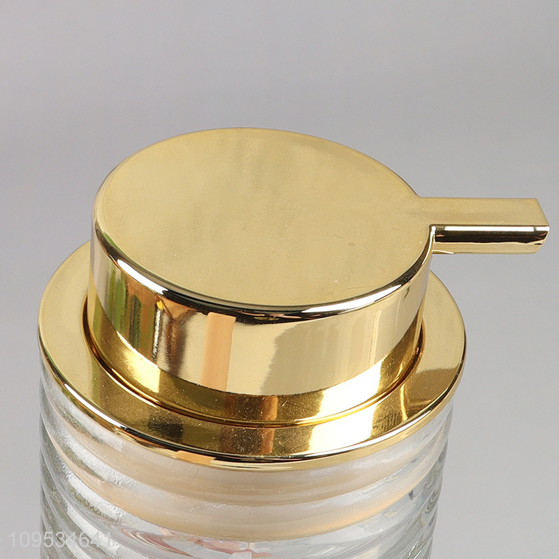 Fashion Glass Lotion Bottle Soap Dispenser