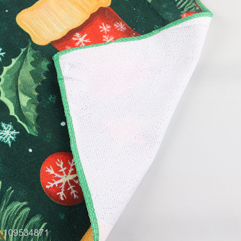 Latest products   christmas series polyester towel for sale