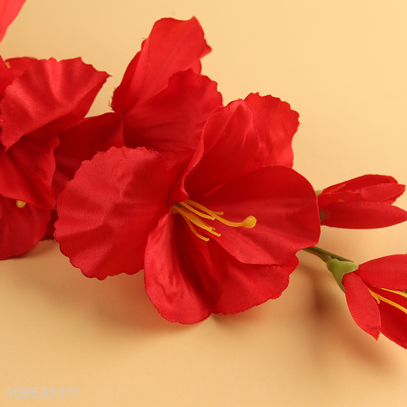 Low price red artificial flower fake flower for decor