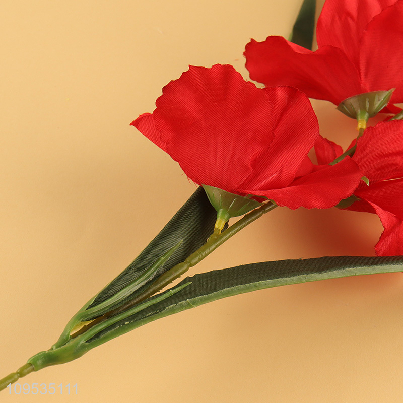 Low price red artificial flower fake flower for decor