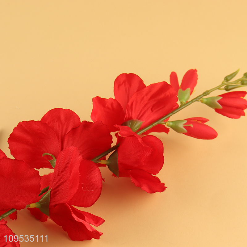 Low price red artificial flower fake flower for decor