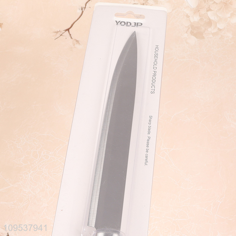 Custom Coated Handle Sharp Blade Meat Knife Kitchen Knife