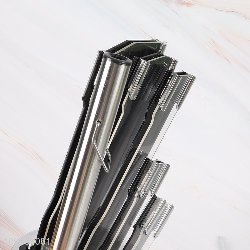 8 Pieces Round Handle Kitchen Knife Gift Set With Knife Block