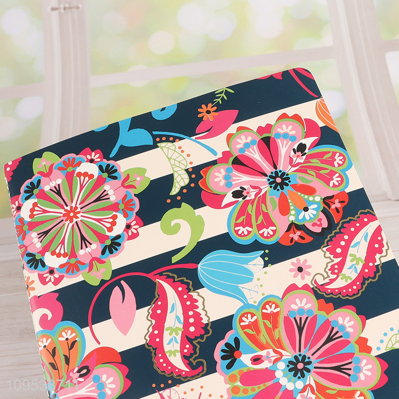 China wholesale flower printed writing notebook notebook