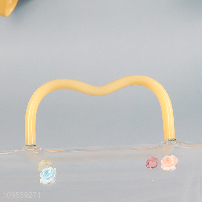 New arrival  glass drinking cup juice cup with handle