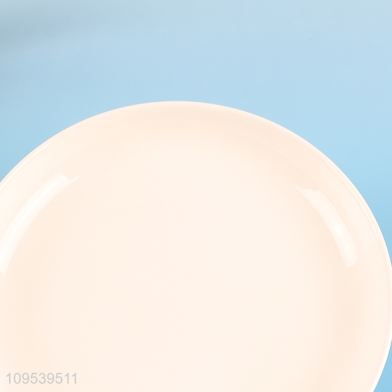 New arrival  round white ceramic tableware plate