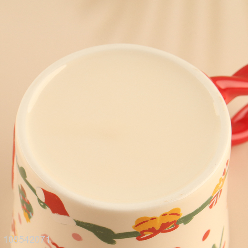 Hot selling christmas series ceramic water cup water mug