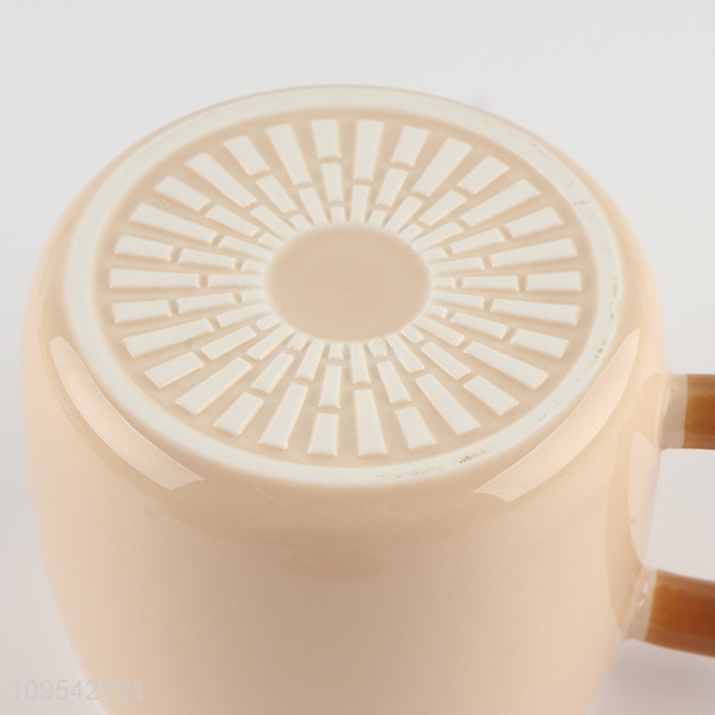 New arrival cartoon bear ceramic water cup with lid