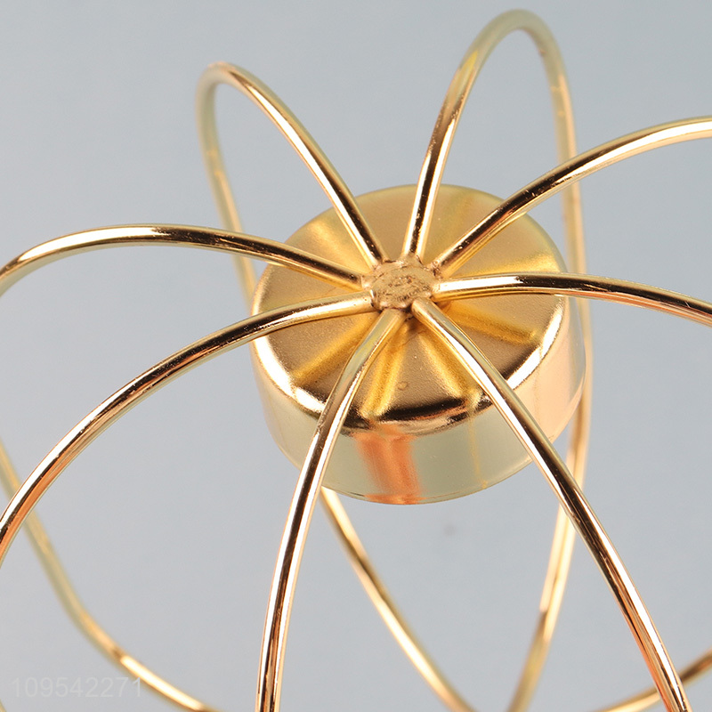 China supplier golden metal candle holder for sale
