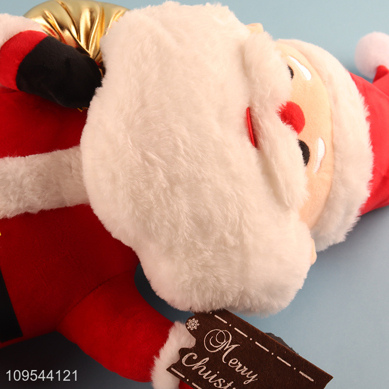 Latest products cute santa claus plush toys for xmas decor