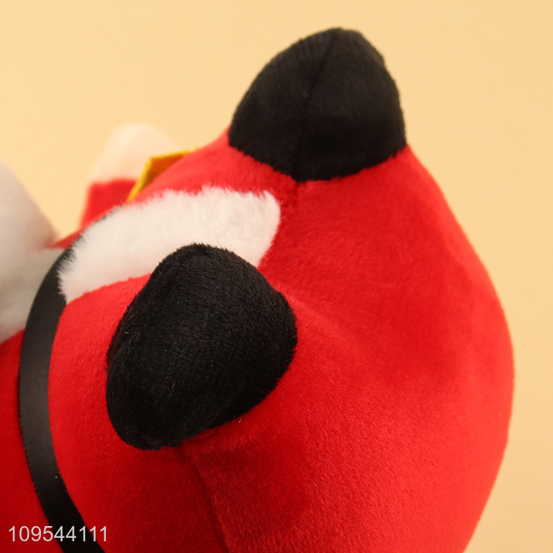 Low price cute cartoon santa claus plush toys