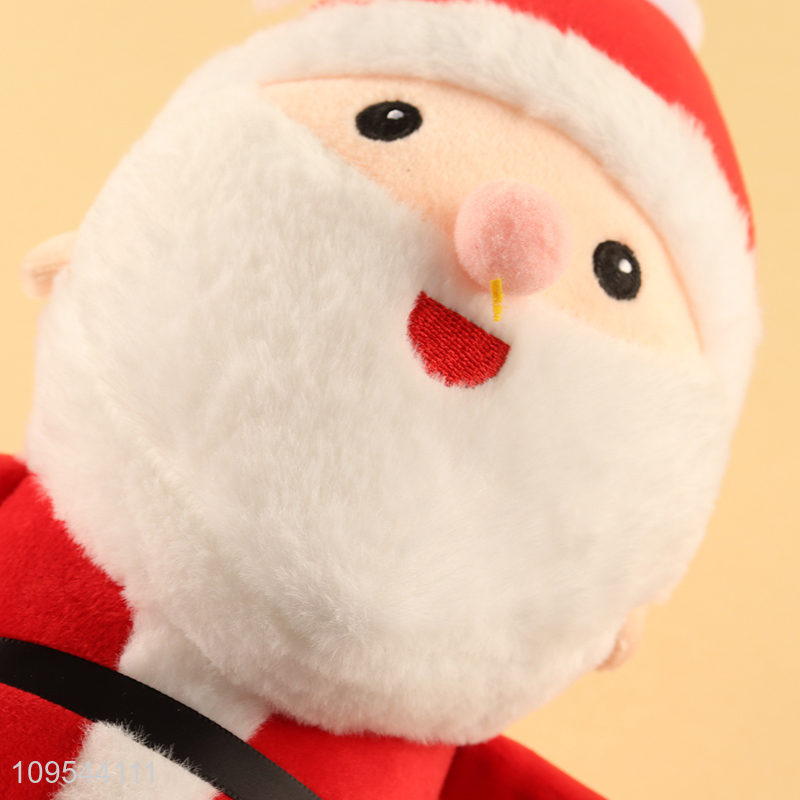 Low price cute cartoon santa claus plush toys