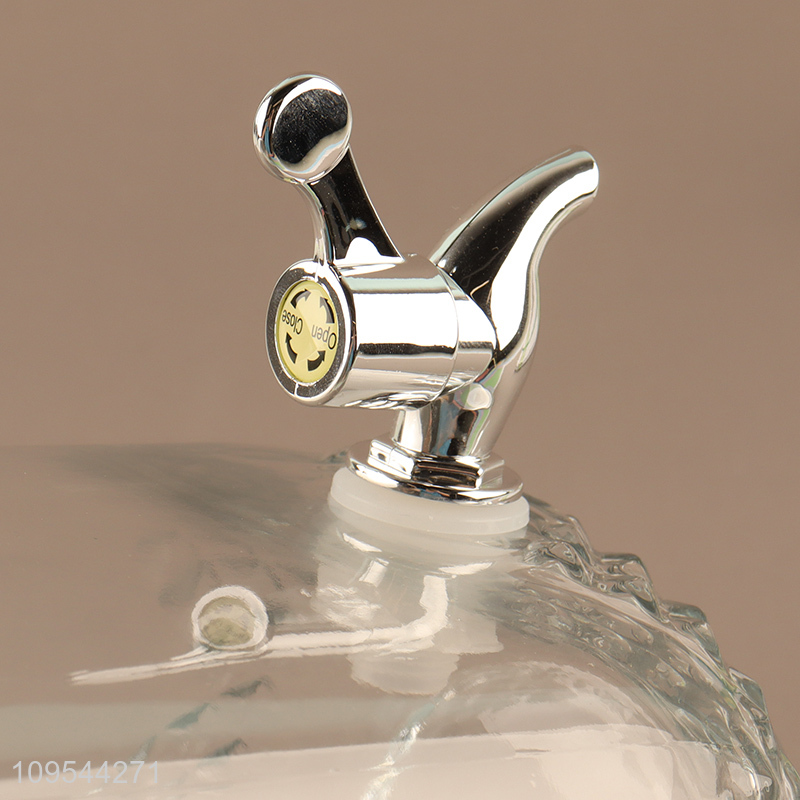 Low price glass drink dispenser with holder