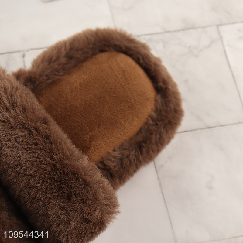 New product plush winter warm women slippers