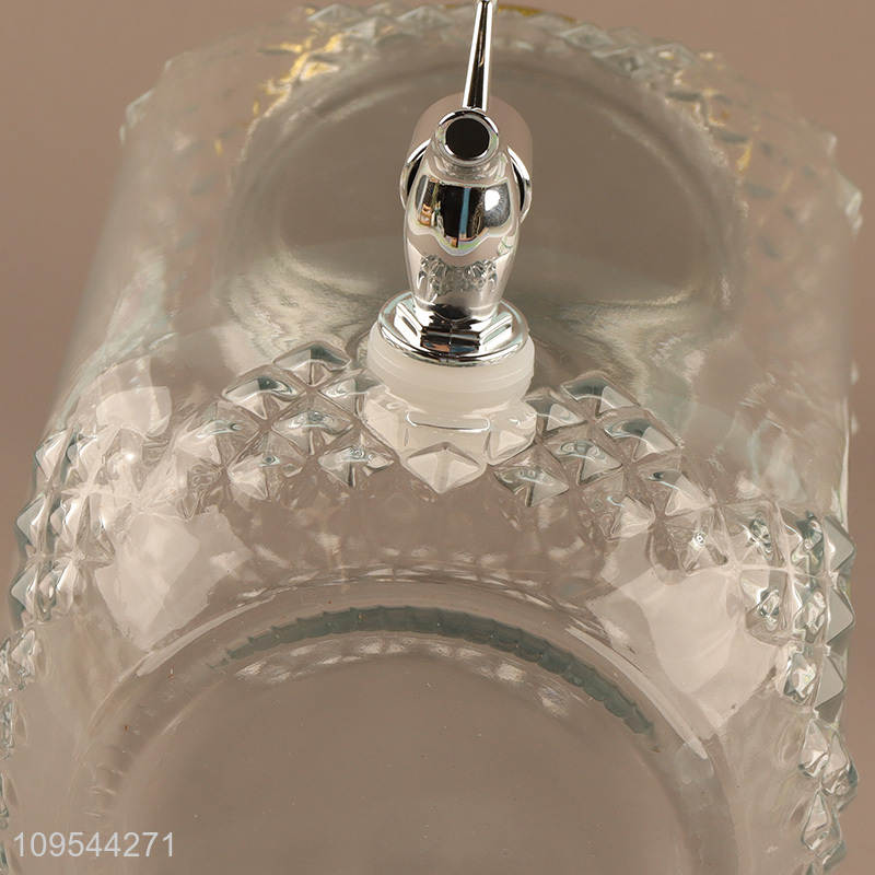 Low price glass drink dispenser with holder