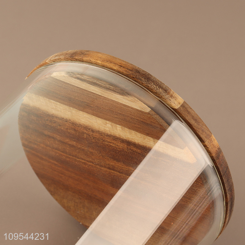 China products round clear glass storage jar