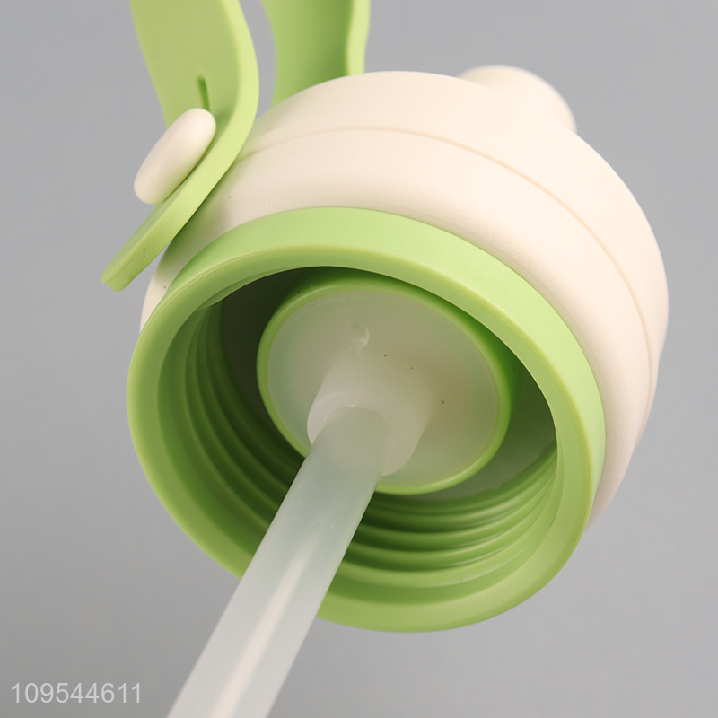 Fashion Portable Stainless Steel Water Bottle With Straw