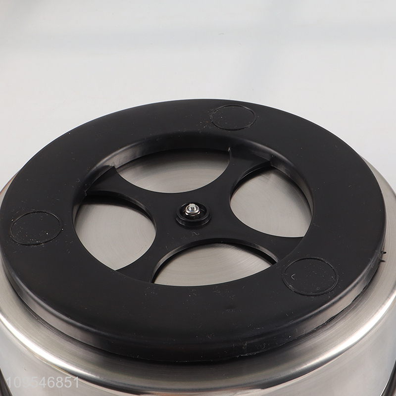 China supplier stainless steel round rotatable ice bucket