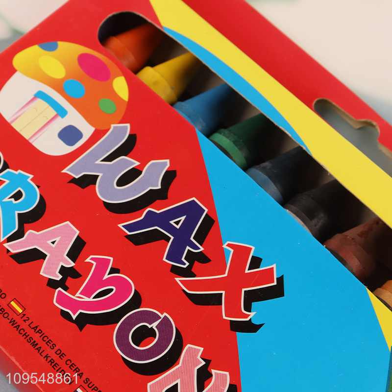 China factory 12colors painting wax crayon set for sale